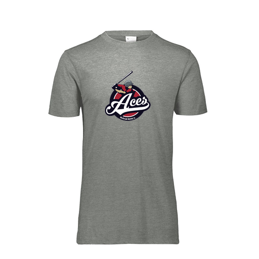 [FTSCUBGY-YS-LOGO1] Decker Youth Tri-Blend T-Shirt - Short Sleeve (Youth S, Gray, Logo 1)