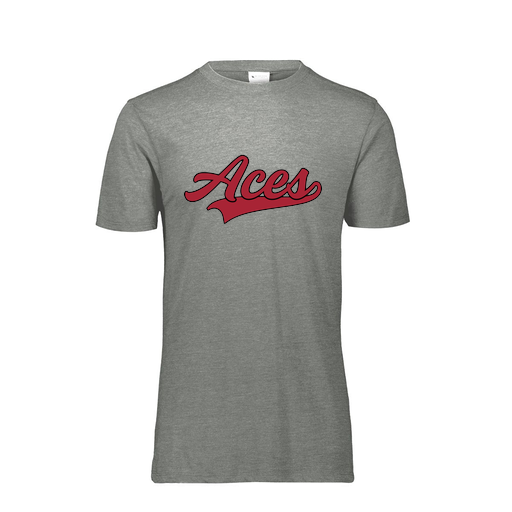 [FTSCUBGY-YS-LOGO3] Decker Youth Tri-Blend T-Shirt - Short Sleeve (Youth S, Gray, Logo 3)