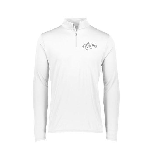 [FTLQFLWH-FAXS-LOGO2] Decker Women's Flex-Lite 1/4 Zip Shirt (Female Adult XS, White, Logo 2)
