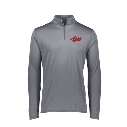 [FTLQFLGY-FAXS-LOGO3] Decker Women's Flex-Lite 1/4 Zip Shirt (Female Adult XS, Gray, Logo 3)