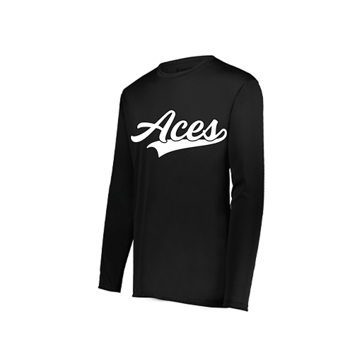 [222822.080.XS-LOGO2] Men's LS Smooth Sport Shirt (Adult XS, Black, Logo 2)