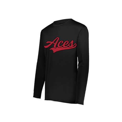 [222822.080.XS-LOGO3] Men's LS Smooth Sport Shirt (Adult XS, Black, Logo 3)